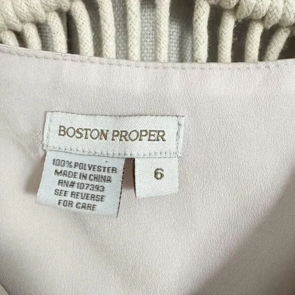 Boston Proper Metallic Top Maxi Dress Women’s Size 6 Boho Evening (EUC) - Picture 6 of 8